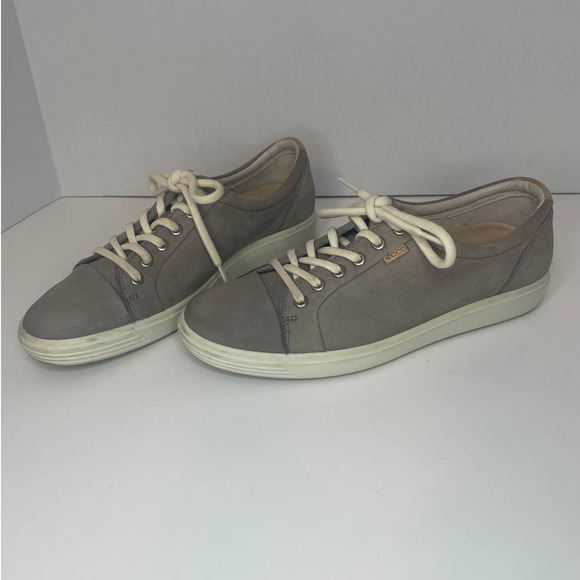 Ecco Womens Comfort Leather Lace Up Sneaker Shoes SZ 12 - Picture 8 of 11